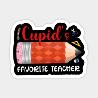 Cupid's Favorite Teacher Magnet