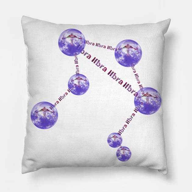 New Libra zodiac constellation Pillow by INDONESIA68