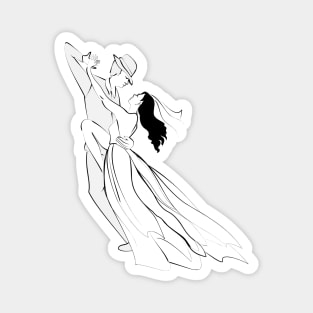 Couple dancing tango Magnet