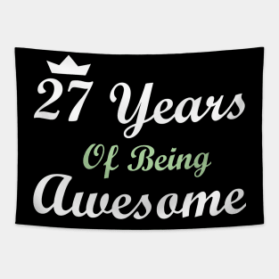 27 Years Of Being Awesome Tapestry