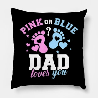 Gender reveal dad Pillow