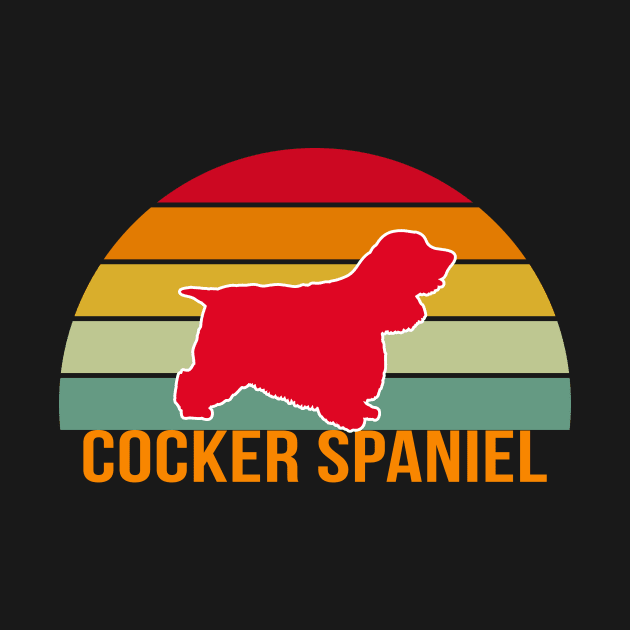 Cocker Spaniel Vintage Silhouette by khoula252018