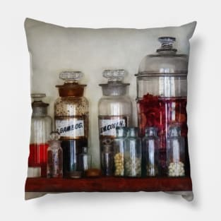 Pharmacists - Vintage Medicine Bottles Pillow