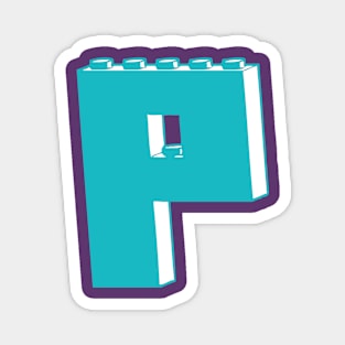 THE LETTER P Magnet