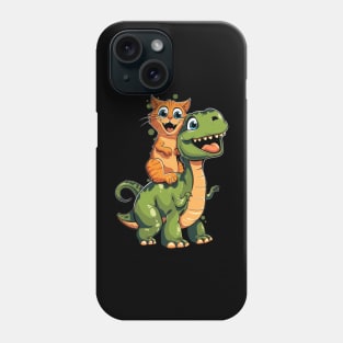 Cat Dinosaur Expedition Phone Case