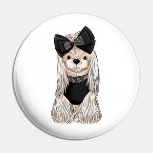 Cute maltese Pin