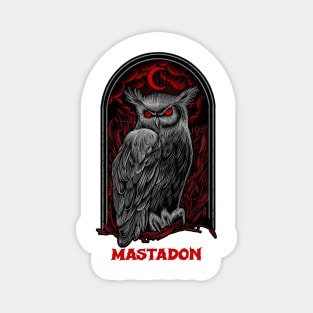 The Moon Owl Mastadon Magnet