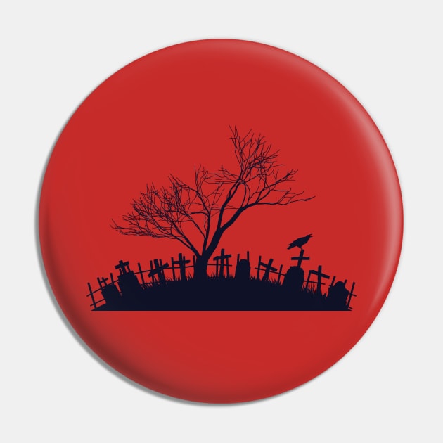 Spooky Series: Spooky Cemetery Pin by Jarecrow 