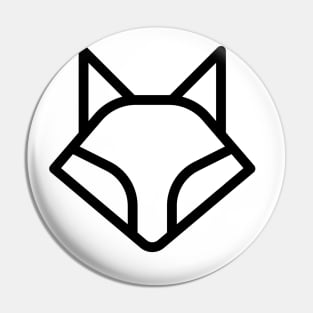 Fox, black line Pin