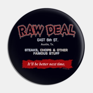 Raw Deal Bar & Restaurant, retro/vintage Austin, Texas Pin