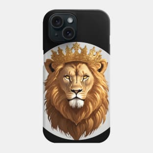 Regal Lion with Crown no.5 Phone Case