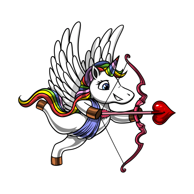 Unicorn Valentines Day Cupid by underheaven