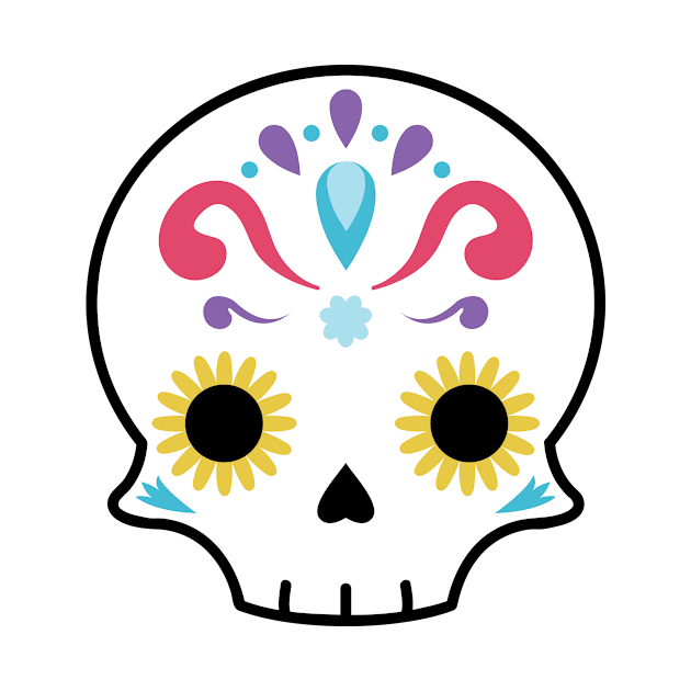 Sugar skull flower by Laura_Nagel