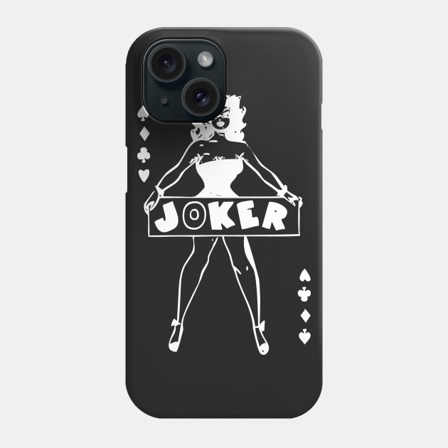 Poker Cards Lady Phone Case by PolygoneMaste