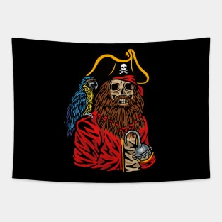 SKULL PIRATE Tapestry