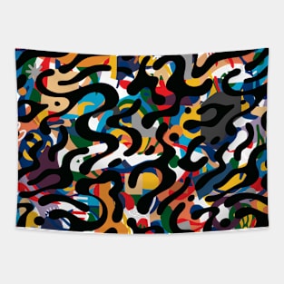 raffathar artwork - colorful abstract Tapestry