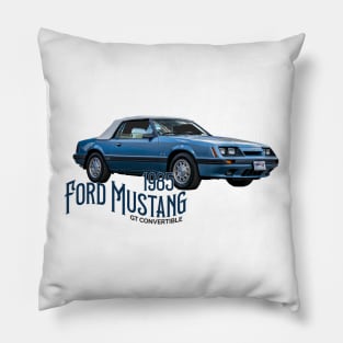 1985 Ford Mustang GT Convertible Pillow