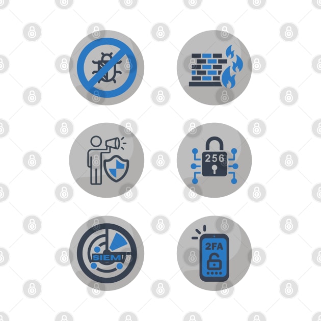 Cybersecurity Technical Controls Icons by FSEstyle