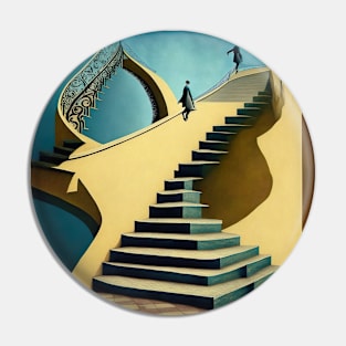 [AI Art] Stairways, inspired by the works of a surrealist master Pin