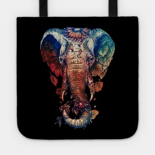 Floral Elephant Tote