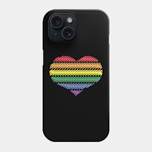 Rainbow Heart (Love / Scribble / 6s) Phone Case