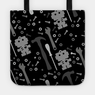 Techie Tools Black White Pattern Tote