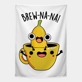 Brew-nana Funny Banana Puns Tapestry