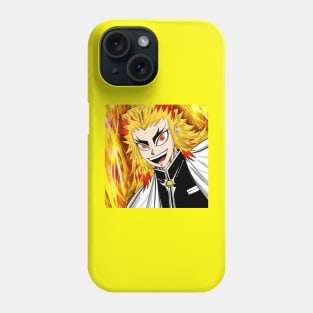 the rengoku the flame hashira in demon slayer Phone Case