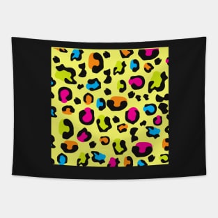 Colorful leopard pattern Tapestry