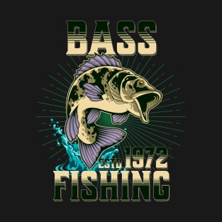 Bass Fishing - 1972 - Bass Fisherman T-Shirt