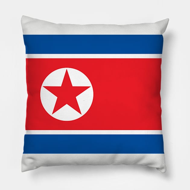 North Korea Pillow by Historia