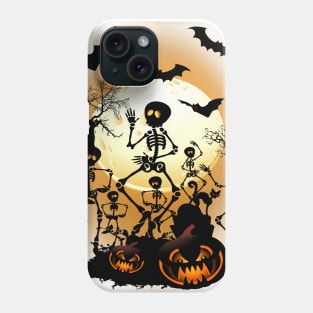 Skeletons Macabre Halloween Dance Phone Case