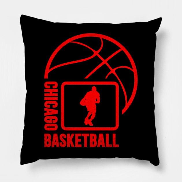 Chicago Basketball 01 Pillow by yasminkul