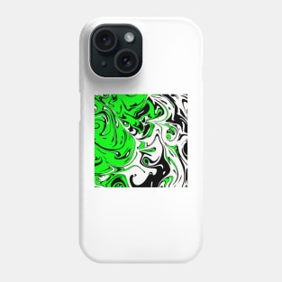 Lime white liquid abstract Art Phone Case