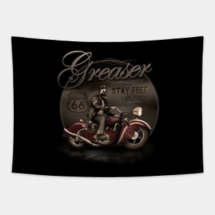 Motorcycle Greaser Tapestry