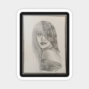 Wendy (Red Velvet) psycho drawing Magnet