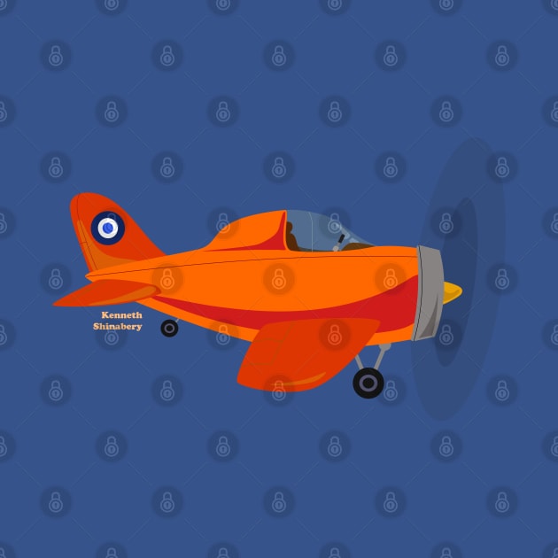 Orange Plane by KShinabery