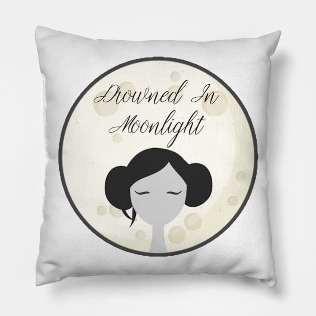 Drowned In Moonlight Pillow by ThatWeirdGirlStore