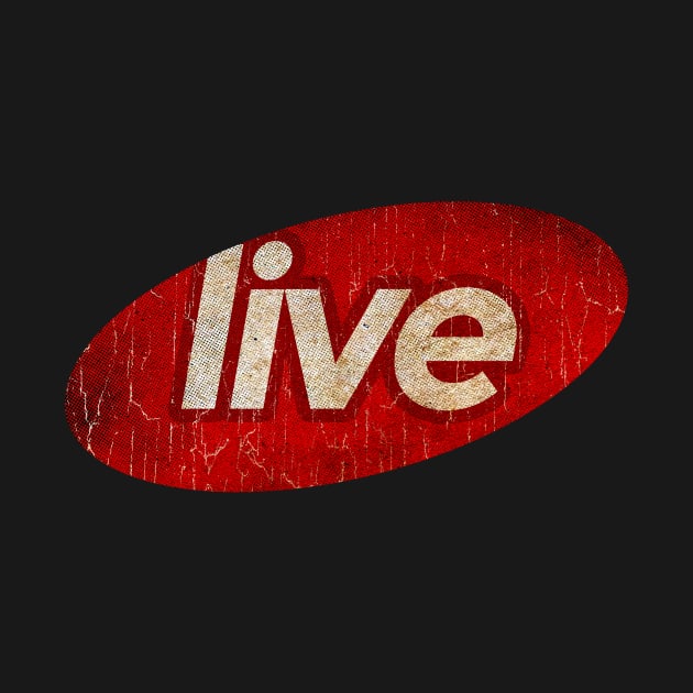 Live - simple red elips vintage by BIDUAN OFFICIAL STORE