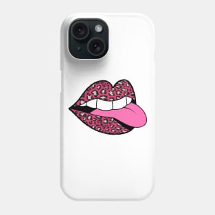 Pink Leopard Mouth Phone Case