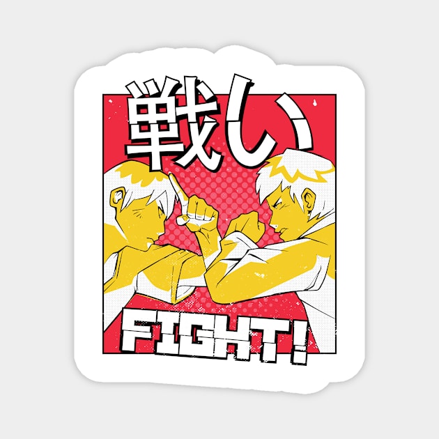 Anime Fight Magnet by Toda Loca