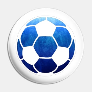 Soccer Ball Dark Blue Pin