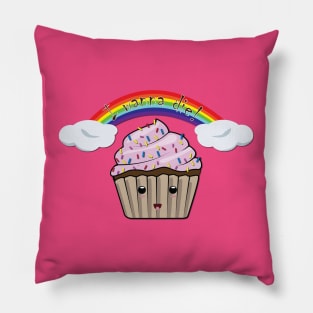 Depressed cupcake Pillow