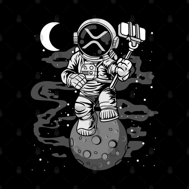 Astronaut Selfie Ripple XRP Coin To The Moon Crypto Token Cryptocurrency Wallet HODL Birthday Gift For Men Women by Thingking About