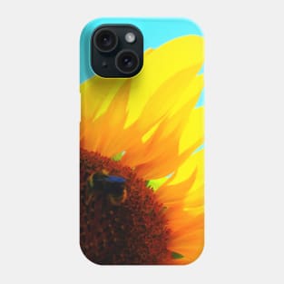 Yellow Sunflower Stretching in the Summer Sun Phone Case