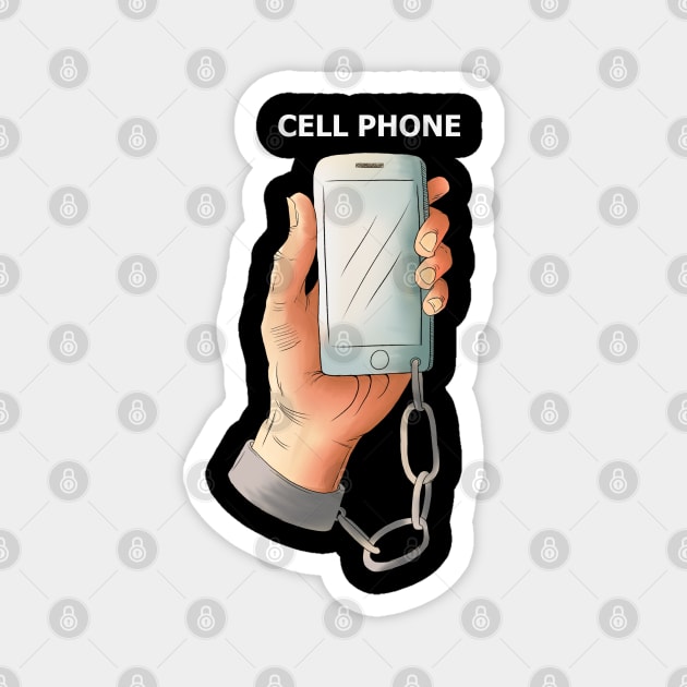 CELL PHONE (black edition) Magnet by Elsieartwork