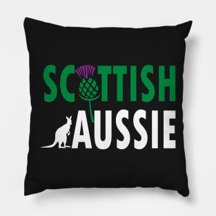 Scottish Aussie (for dark backgrounds) Pillow