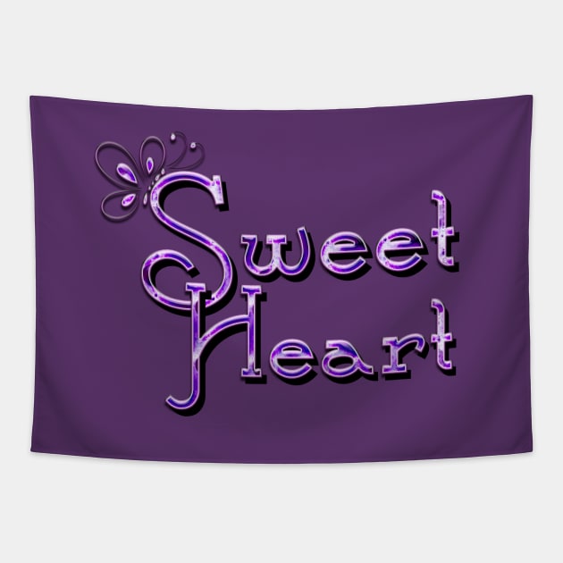 Sweetheart (purple) Tapestry by Sinmara