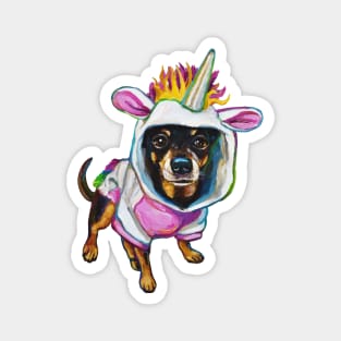 Cute Chihuahua in a Unicorn Outfit Magnet