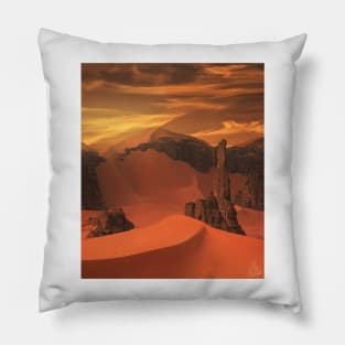 Sunset in the Red Desert Sands Gift For family &amp; Best Frend Pillow